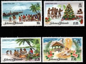 SOLOMON ISLANDS SG842/5 1995 CHRISTMAS MNH