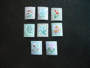 Stamps - France - Scott# J98-J105 - Mint Hinged Part Set of 8 Stamps