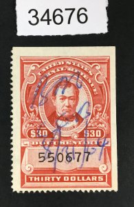 US STAMPS # R724 REVENUE USED LOT #34676