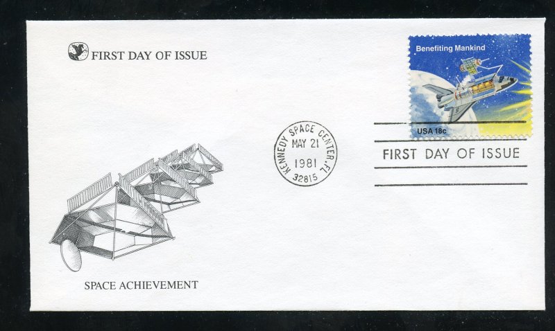 US 1914 Space Achievement - Shuttle Columbia UA Reader's Digest cachet FDC
