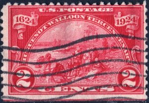 SC#615 2¢ Huguenot-Walloon Issue (1924) Used