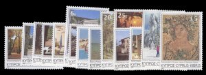 Cyprus #640-654 Cat$30.30, 1985 Landscapes, complete set, never hinged