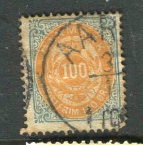 DENMARK; 1880s classic early issue used 100ore. value