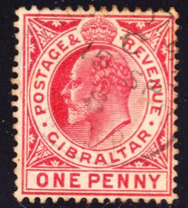 Gibraltar Scott 51  F+  used.