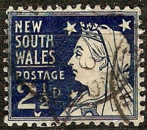 New South Wales 104 SG 303 Used F/VF 1899 SCV $3.25