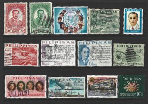 Philippines Used Lot of 50 Different Stamps 2017 SCV $19.45