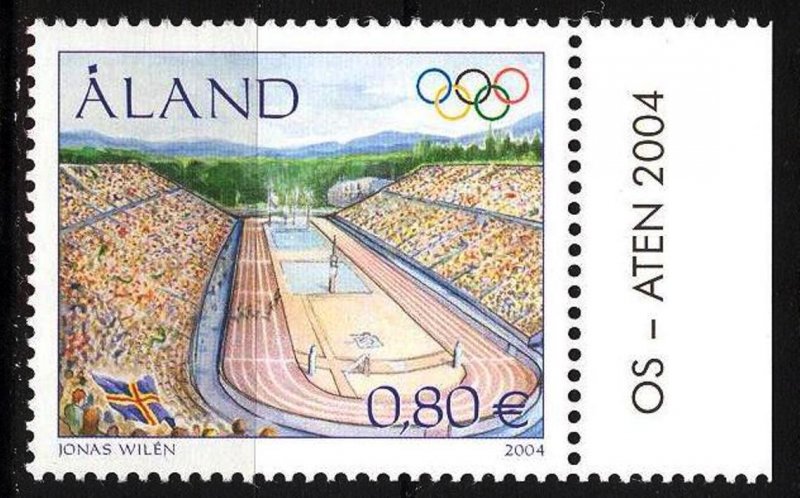 Aland Finland 2004 Olympics Games Athens Stadium MNH