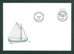 Aland. FDC 1986.  Fishing Boat 1.30 MK.