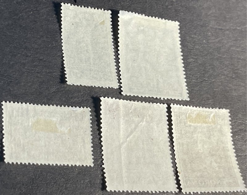 HUNGARY # B72-B76-MINT/HINGED--SEMI-POSTAL-COMPLETE SET-1923