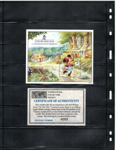 GRENADA OF ST. VINCENT 1992 DISNEY CARTOONS M.S. #974 MNH