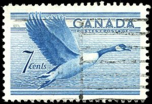 Canada Scott #320 VF Used - 1952 7¢ Canadian Goose