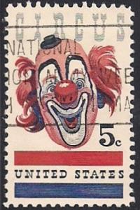 1309 5 cent American Circus (Clown) XF used