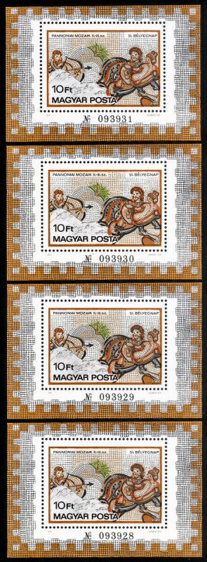 Hungary Stamps # 2546 MNH XF Lot Of 4 S/S Scott Value $48.00