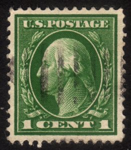 1912 US, 1c, Used, George Washington, Sc 405, Nice centered