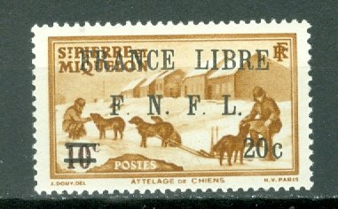 ST.PIERRE & MIQUELON  FRANCE LIBRE #249...MNH...$14.50