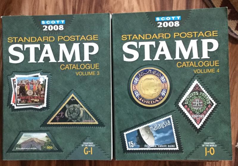 Used (Barely) Set of 6 Scott 2008 Worldwide Standard Postage Stamp Catalogues