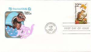 #2297 Eastern Chipmunk Farnam FDC