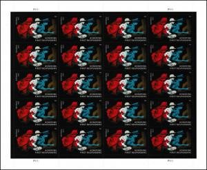 U.S.#5316 First Responders 50c Pane of 20, MNH.  See description