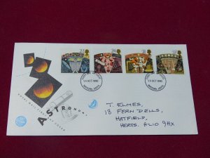 Great Britain First Day Cover 1990 Astronomy Watford cancel