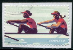 5695 US (58c) Women's Rowing SA, used on paper