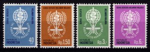 Indonesia 1962 Malaria Eradication, Set [Mint]