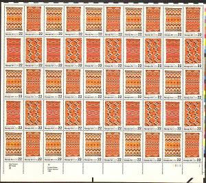 US #2235-38 Mint Sheet Navajo Art 