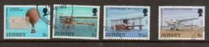 Jersey 81 - 84 - Aviation History Set Of 4.  Used.  #02 JERS81su