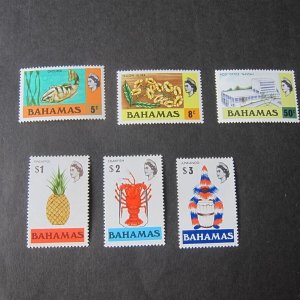 Bahamas 1973 Sc 317a-330a set of 6 MNH