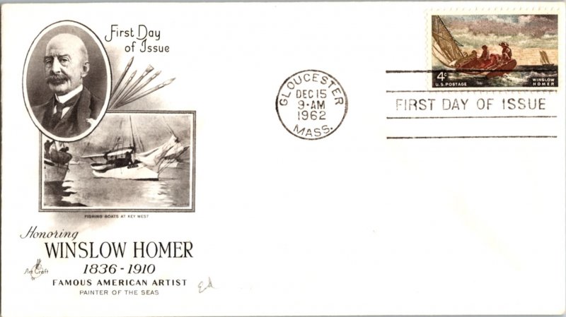 United States, Massachusetts, United States First Day Cover, Art