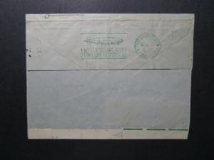 Brazil 1933 Condor Zeppelin Cover to England / Missing Part of Back - Z12534