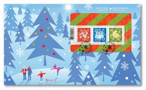 Canada 3199 Christmas Shiny & Bright souvenir sheet FDC 2019
