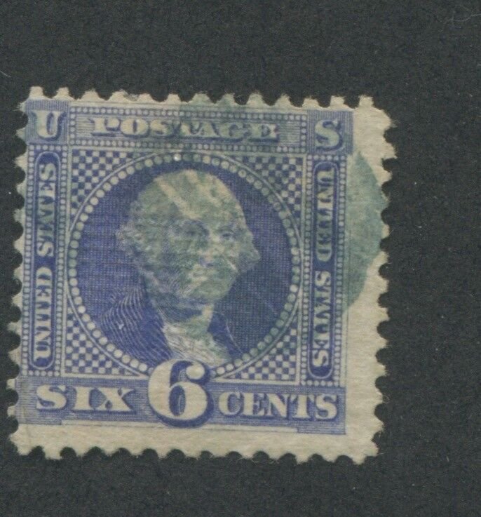 1869 US Stamp #115 6c Used Average Catalogue Value $200