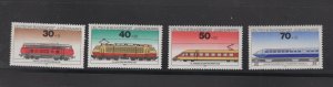 Germany #B517-20  (1975 Train Locomotives Charity set) VFMNH CV $2.70