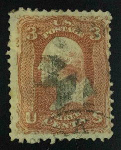 MOMEN: US STAMPS #88 USED LOT #54334