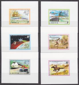 Liberia Mi 907B-912B MNH. 1974 UPU Proofs, Scarce VF