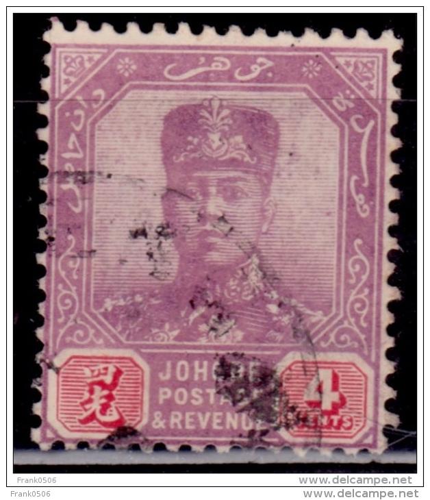 Malaya Johore, 1904-10, Sultan Ibrahim, 4c, Scott# 62, used