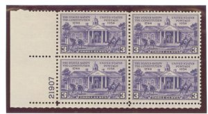 United States #835 Mint (NH) Plate Block