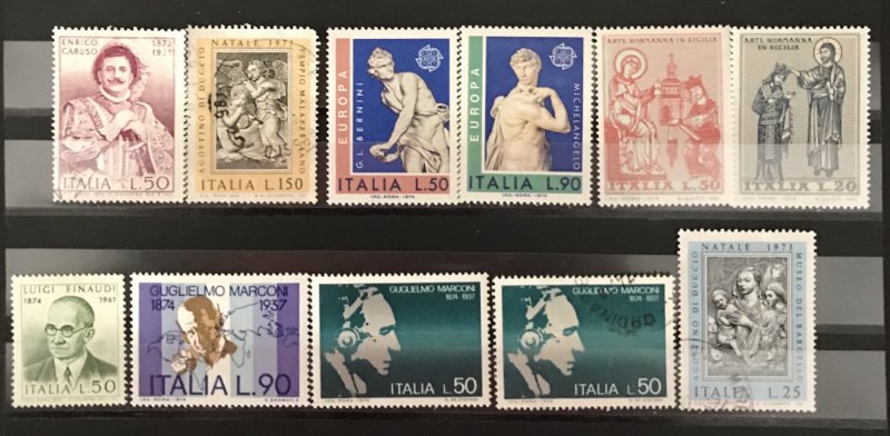 Italy 1974 #1131//42, Mint & Used Lot, 1 duplicate