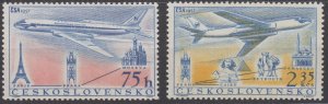 Czechoslovakia Scott #C45-C46 1957 MNH
