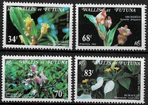 Wallis & Futuna #283-6 MNH Set - Flowers
