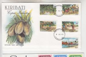 KIRIBATI, 1983 Copra Industry set of 5 on unaddressed fdc.