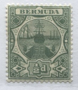 Bermuda 1909 1/2d mint o.g. hinged