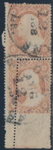 #26 VAR. PAIR USED WITH MAJOR FOLDOVER ERROR UNIQUE BS2659