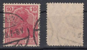 Germany 1915 Sc#83 Mi#86 IIa War Type used signed (DR1378)