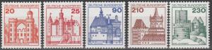 Germany #1232-3, 1239, 1241-2 MNH  CV $8.30  (A7595)