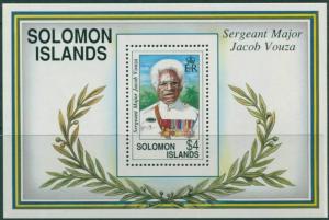 Solomon Islands 1992 SG727 WWII Jacob Vouza MS MNH