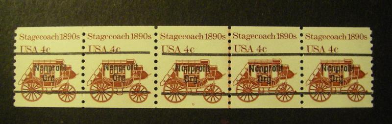 Scott 1898Ab, 4 cent Stagecoach, PNC5 #6, Gap 1L, MNH Transportation Beauty