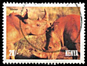 Kenya 677, used, Rhinoceros