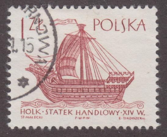 Poland 1305 14th Century Sailing Ship 1965