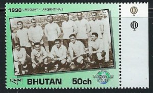 Bhutan 1028 MNH 1991 Soccer (an5772)